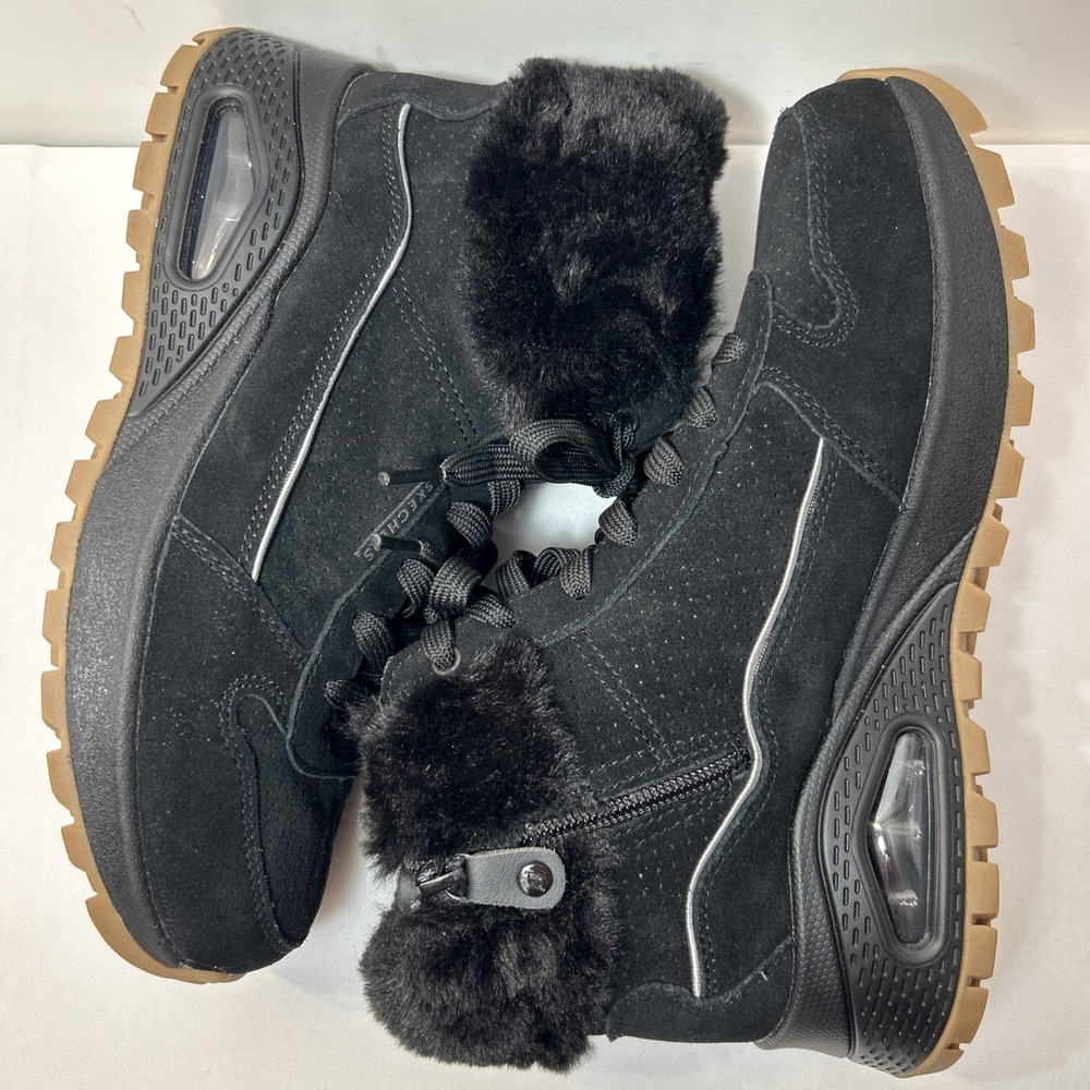 Skechers Street Uno Rugged Boots Black 8 Excellent Gorpcore Winter